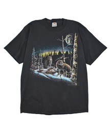 【USED】90’s STAND OUT “Wolf” アニマル Tシャツ USA製