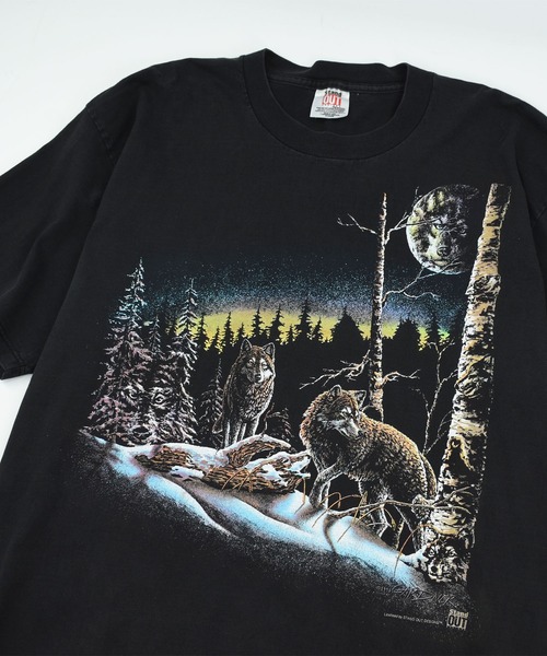 LABORATORY R(ラボラトリーアール)の「【USED】90’s STAND OUT “Wolf” アニマル Tシャツ USA製(Tシャツ/カットソー・メンズ・ブラック・X-LARGE)」の6枚目の写真