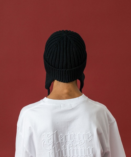 XLARGE（エクストララージ）の「EARFLAP KNIT CAP（ニットキャップ/ビーニー・メンズ・ネイビー/ブラウン/ブラック・ONE SIZE）」の7枚目の写真