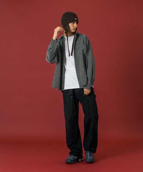 XLARGE（エクストララージ）の「EARFLAP KNIT CAP（ニットキャップ/ビーニー・メンズ・ネイビー/ブラウン/ブラック・ONE SIZE）」の9枚目の写真