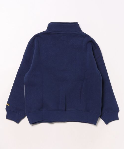 Lee（リー）の「Lee/リー【110-150cm】キッズ ハーフジップスウェット 裏起毛（スウェット・キッズ・オフホワイト/レッド/ネイビー・120/130/140/150/110）」の4枚目の写真