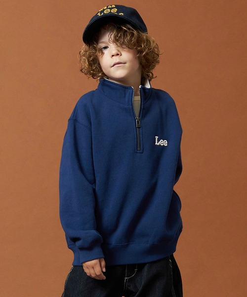 Lee/リー【110-150cm】キッズ ハーフジップスウェット 裏起毛