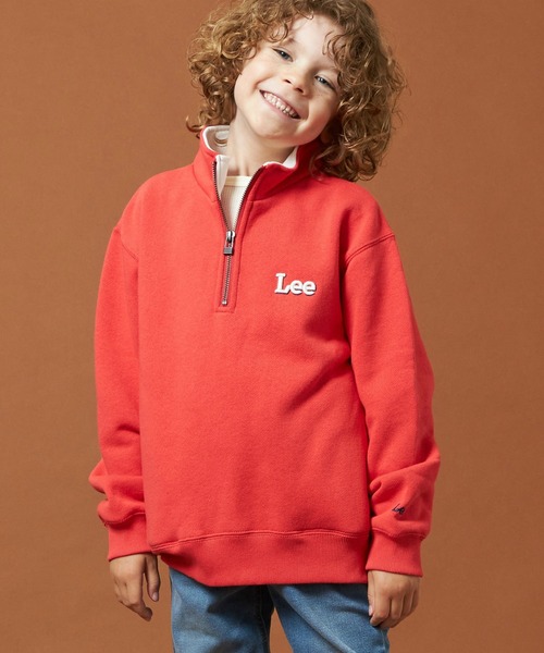 Lee/リー【110-150cm】キッズ ハーフジップスウェット 裏起毛