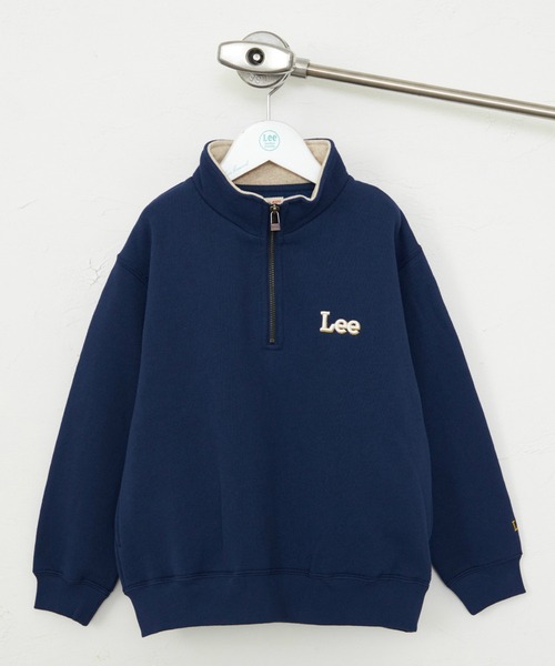 Lee（リー）の「Lee/リー【110-150cm】キッズ ハーフジップスウェット 裏起毛（スウェット・キッズ・オフホワイト/レッド/ネイビー・120/130/140/150/110）」の14枚目の写真