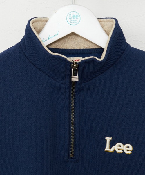 Lee（リー）の「Lee/リー【110-150cm】キッズ ハーフジップスウェット 裏起毛（スウェット・キッズ・オフホワイト/レッド/ネイビー・120/130/140/150/110）」の16枚目の写真
