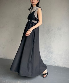 セール】【オケージョン】シアーブラウス×タックオールインワン