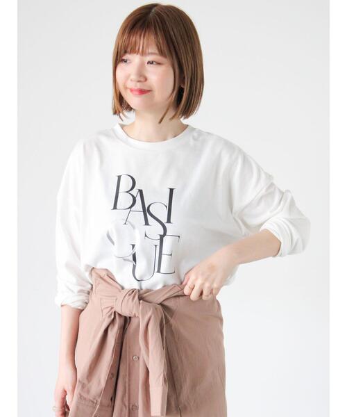 Lugnoncure（ルノンキュール）の「プリントアソートロングTシャツ（Tシャツ/カットソー・レディース・オフホワイト/シルバー/チャコールグレー/グレー・F）」の15枚目の写真