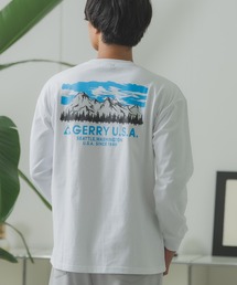 【GERRY】別注 プリント 長袖Tシャツ