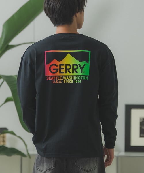 GERRY(ジェリー)の「【GERRY】別注 プリント 長袖Tシャツ(Tシャツ/カットソー・メンズ・ブルー/カーキ系/カーキ系1/カーキ系2/カーキ系3/ブルー系/ブルー系1/ブルー系2/ブルー系3/ホワイト系/ホワイト系1/ホワイト系2/ホワイト系3/ブラック系/ブラック系1/ブラック系2/ブラック系3/ライトグレー系/ライトグレー系1/ライトグレー系2/ライトグレー系3/ブラック/ライトグレー/ホワイト/カーキ・SMALL/MEDIUM/LARGE/X-LARGE)」の10枚目の写真