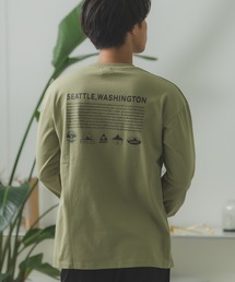 【GERRY】別注 プリント 長袖Tシャツ