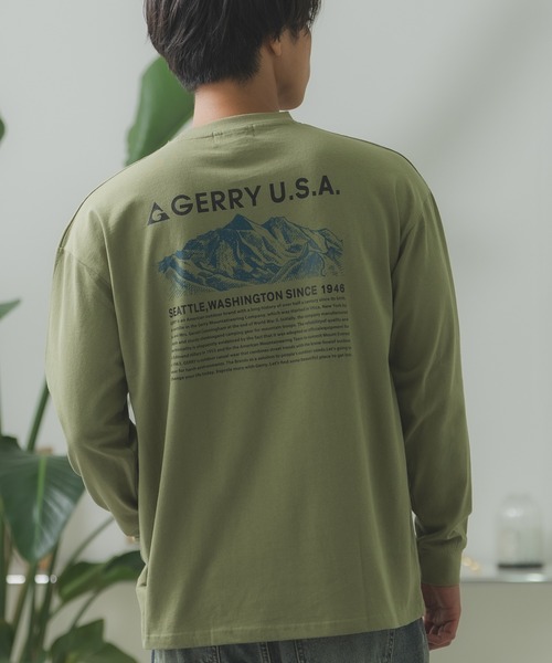 GERRY(ジェリー)の「【GERRY】別注 プリント 長袖Tシャツ(Tシャツ/カットソー・メンズ・ブルー/カーキ系/カーキ系1/カーキ系2/カーキ系3/ブルー系/ブルー系1/ブルー系2/ブルー系3/ホワイト系/ホワイト系1/ホワイト系2/ホワイト系3/ブラック系/ブラック系1/ブラック系2/ブラック系3/ライトグレー系/ライトグレー系1/ライトグレー系2/ライトグレー系3/ブラック/ライトグレー/ホワイト/カーキ・SMALL/MEDIUM/LARGE/X-LARGE)」の18枚目の写真