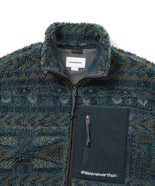 thisisneverthat（ディスイズネバーザット）の「SP Sherpa Fleece Jacket（ブルゾン・メンズ・ネイビー/オリーブ/ストーン・L/M/S/XL/XS）」の15枚目の写真