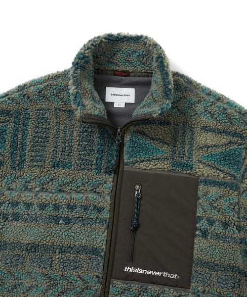 thisisneverthat（ディスイズネバーザット）の「SP Sherpa Fleece Jacket（ブルゾン・メンズ・ネイビー/オリーブ/ストーン・L/M/S/XL/XS）」の8枚目の写真