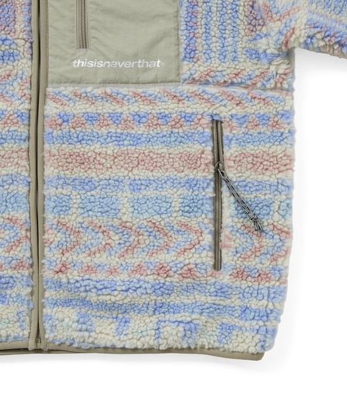 thisisneverthat（ディスイズネバーザット）の「SP Sherpa Fleece Jacket（ブルゾン・メンズ・ネイビー/オリーブ/ストーン・L/M/S/XL/XS）」の5枚目の写真