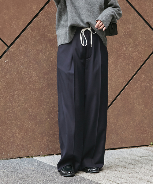 JOURNAL STANDARD(ジャーナルスタンダード)の「ソモウライクツイルイージースラックス(その他パンツ・レディース・ブラウン/チャコールグレー/ネイビー・38/36)」の3枚目の写真