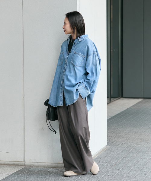 JOURNAL STANDARD(ジャーナルスタンダード)の「ソモウライクツイルイージースラックス(その他パンツ・レディース・ブラウン/チャコールグレー/ネイビー・38/36)」の19枚目の写真