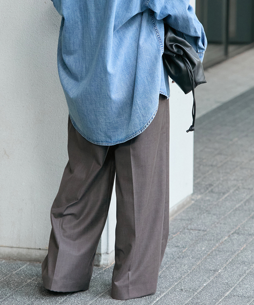 JOURNAL STANDARD(ジャーナルスタンダード)の「ソモウライクツイルイージースラックス(その他パンツ・レディース・ブラウン/チャコールグレー/ネイビー・38/36)」の15枚目の写真