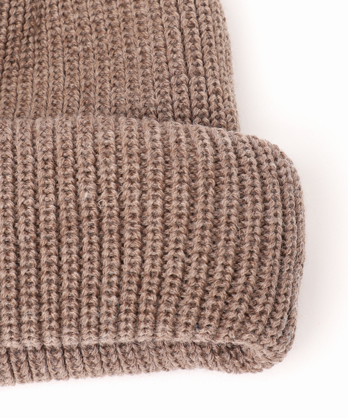 EDIFICE（エディフィス）の「KIJIMA TAKAYUKI (キジマ タカユキ) 別注  LONG BEANIE（ニットキャップ/ビーニー・メンズ・ダークグリーン/ブラック/ベージュ/オレンジ・FREE）」の17枚目の写真