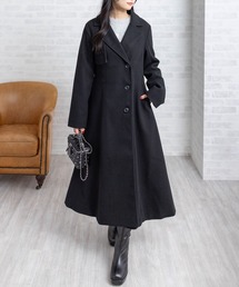 CLEAR BASIC | フェイクウールウエストシェイプチェスターロングコート[大人 フェミニン 上品]≪AW新作≫(その他アウター)