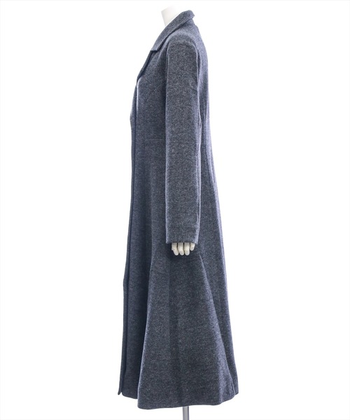 CLEAR BASIC（クリアベーシック）の「フェイクウールウエストシェイプチェスターロングコート[大人 フェミニン 上品]≪AW新作≫（その他アウター・レディース・チャコールグレー/ブラック・F）」の16枚目の写真