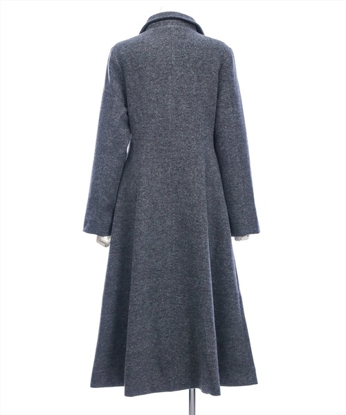 CLEAR BASIC（クリアベーシック）の「フェイクウールウエストシェイプチェスターロングコート[大人 フェミニン 上品]≪AW新作≫（その他アウター・レディース・チャコールグレー/ブラック・F）」の14枚目の写真