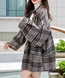 チェック格子シャツ
