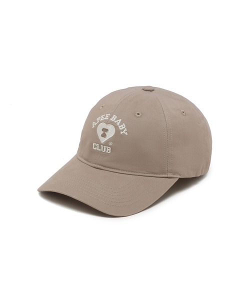 A BATHING APE(アベイシングエイプ)の「EMBROIDERY LOGO BASEBALL CAP #1(キャップ・レディース・バーガンディー/ベージュ/ブラック/アイボリー・FREE)」の3枚目の写真