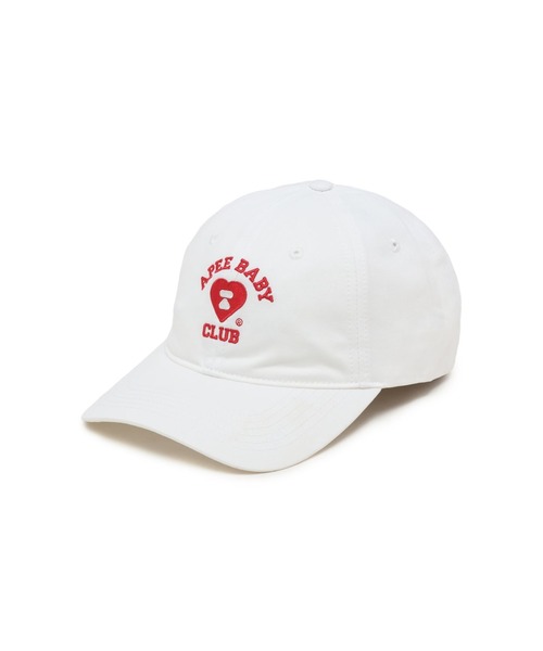 A BATHING APE(アベイシングエイプ)の「EMBROIDERY LOGO BASEBALL CAP #1(キャップ・レディース・バーガンディー/ベージュ/ブラック/アイボリー・FREE)」の1枚目の写真