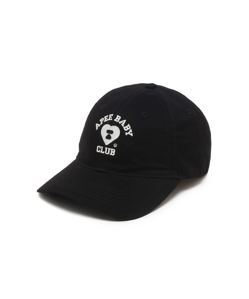 A BATHING APE(アベイシングエイプ)の「EMBROIDERY LOGO BASEBALL CAP #1(キャップ・レディース・バーガンディー/ベージュ/ブラック/アイボリー・FREE)」の2枚目の写真