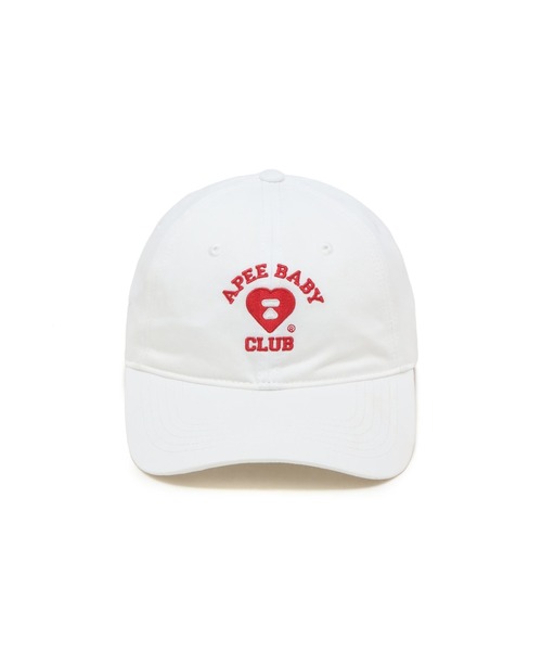 A BATHING APE(アベイシングエイプ)の「EMBROIDERY LOGO BASEBALL CAP #1(キャップ・レディース・バーガンディー/ベージュ/ブラック/アイボリー・FREE)」の5枚目の写真