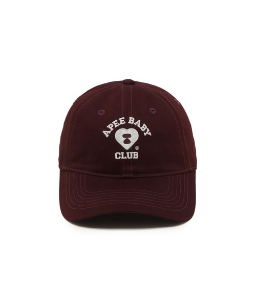 A BATHING APE(アベイシングエイプ)の「EMBROIDERY LOGO BASEBALL CAP #1(キャップ・レディース・バーガンディー/ベージュ/ブラック/アイボリー・FREE)」の8枚目の写真