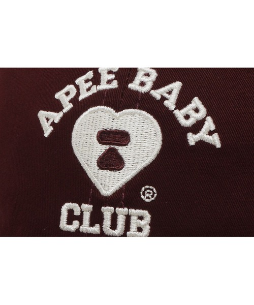 A BATHING APE(アベイシングエイプ)の「EMBROIDERY LOGO BASEBALL CAP #1(キャップ・レディース・バーガンディー/ベージュ/ブラック/アイボリー・FREE)」の16枚目の写真