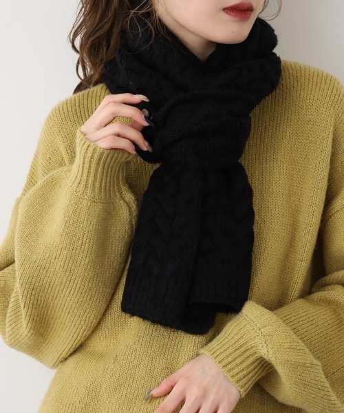 セール】ジグザグ編みニットマフラー（マフラー）｜FUNALIVE（ファン