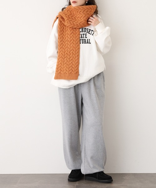 セール】ジグザグ編みニットマフラー（マフラー）｜FUNALIVE（ファン