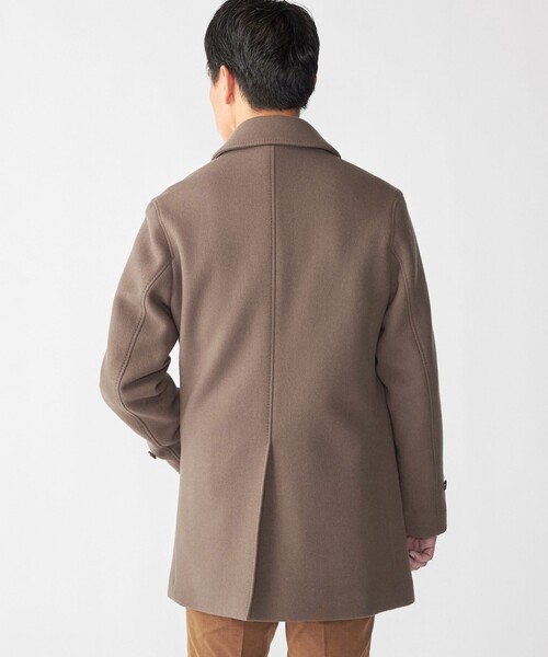 SHIPS: SUPER 140's メルトン カーコート（ステンカラーコート