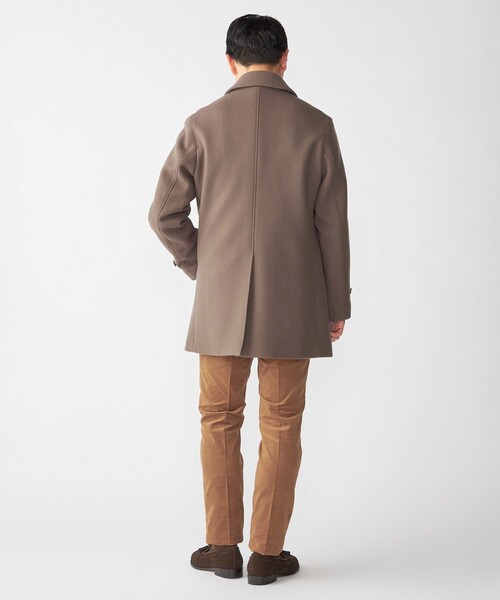 SHIPS: SUPER 140's メルトン カーコート（ステンカラーコート
