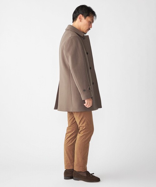 SHIPS: SUPER 140's メルトン カーコート（ステンカラーコート