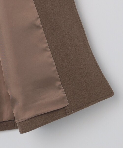 SHIPS（シップス）の「SHIPS: SUPER 140's メルトン カーコート（ステンカラーコート・メンズ・ダークグレー/ネイビー/ブラウン・SMALL/MEDIUM/LARGE/X-LARGE）」の21枚目の写真