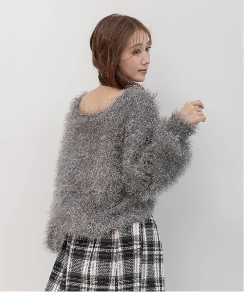 ラメシャギーカシュクールニット（ニット/セーター）｜RANDA（ランダ