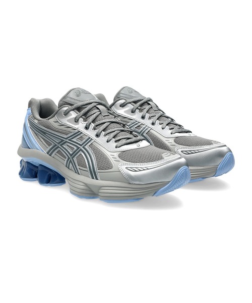 ASICS(アシックス)の「GEL-KINETIC FLUENT / ゲルキネティック フルーエント(スニーカー・メンズ・グレー×サックスブルー・24.5/23/29/28/24/25.5/26.5/23.5/27/25/26/28.5/27.5)」の1枚目の写真