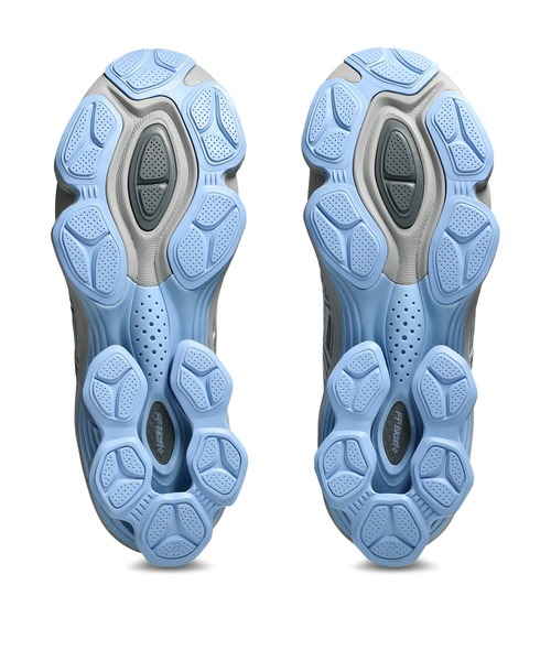ASICS(アシックス)の「GEL-KINETIC FLUENT / ゲルキネティック フルーエント(スニーカー・メンズ・グレー×サックスブルー・24.5/23/29/28/24/25.5/26.5/23.5/27/25/26/28.5/27.5)」の3枚目の写真