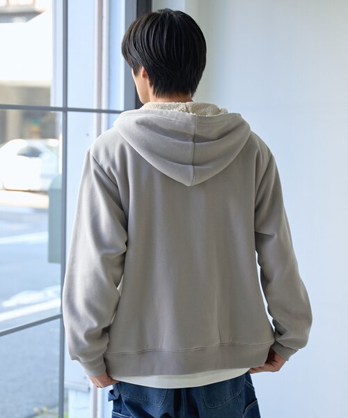 DISCUS(ディスカス)の「DISCUS(ディスカス)別注裏ボアジップアップパーカー(パーカー・メンズ・オフホワイト/ベージュ/ネイビー・S/M/L/XL)」の19枚目の写真
