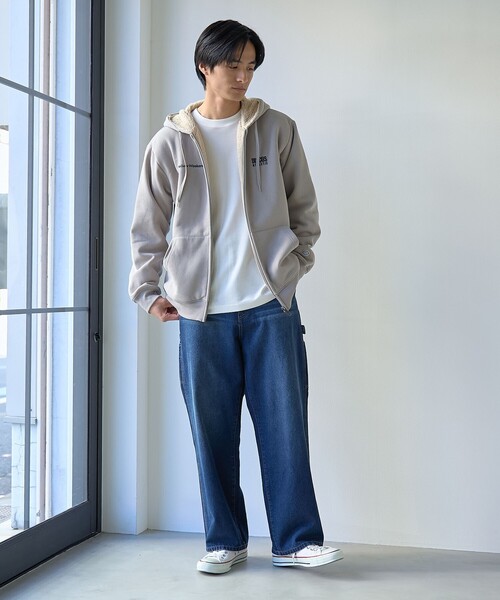 DISCUS(ディスカス)の「DISCUS(ディスカス)別注裏ボアジップアップパーカー(パーカー・メンズ・オフホワイト/ベージュ/ネイビー・S/M/L/XL)」の20枚目の写真