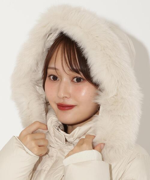 FOXファー付きプレミアムショートダウン（ダウンジャケット/コート