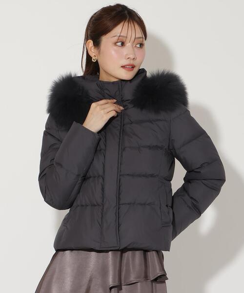 FOXファー付きプレミアムショートダウン（ダウンジャケット/コート
