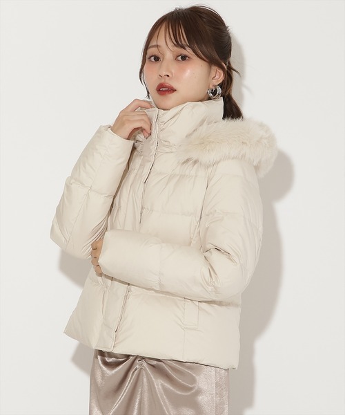 FOXファー付きプレミアムショートダウン（ダウンジャケット/コート