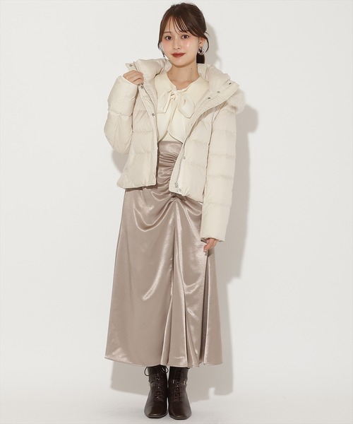 FOXファー付きプレミアムショートダウン（ダウンジャケット/コート