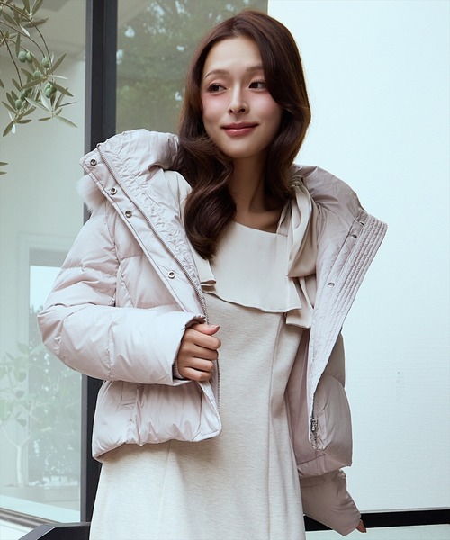 FOXファー付きプレミアムショートダウン（ダウンジャケット/コート