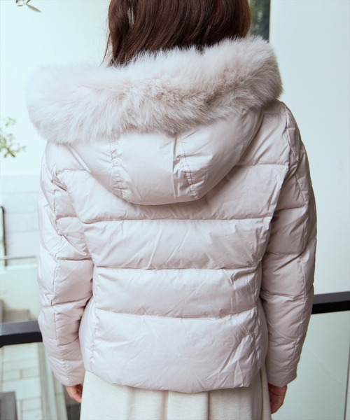 FOXファー付きプレミアムショートダウン（ダウンジャケット/コート