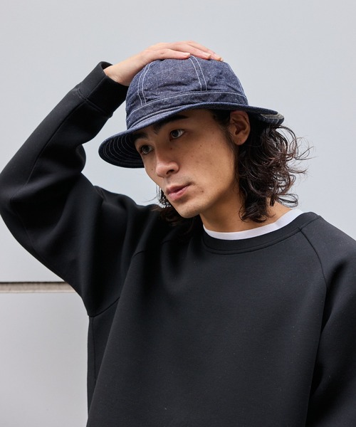 schott（ショット）の「Schott/ショット DENIM METORO HAT ブランドラベル コットンハット（ハット・メンズ・ブルー/ネイビー・58cm）」の20枚目の写真